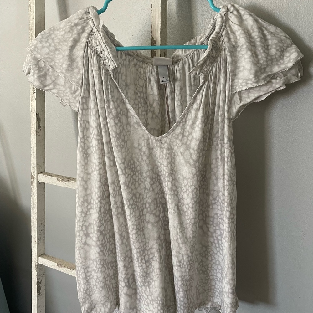 Leopard print blouse